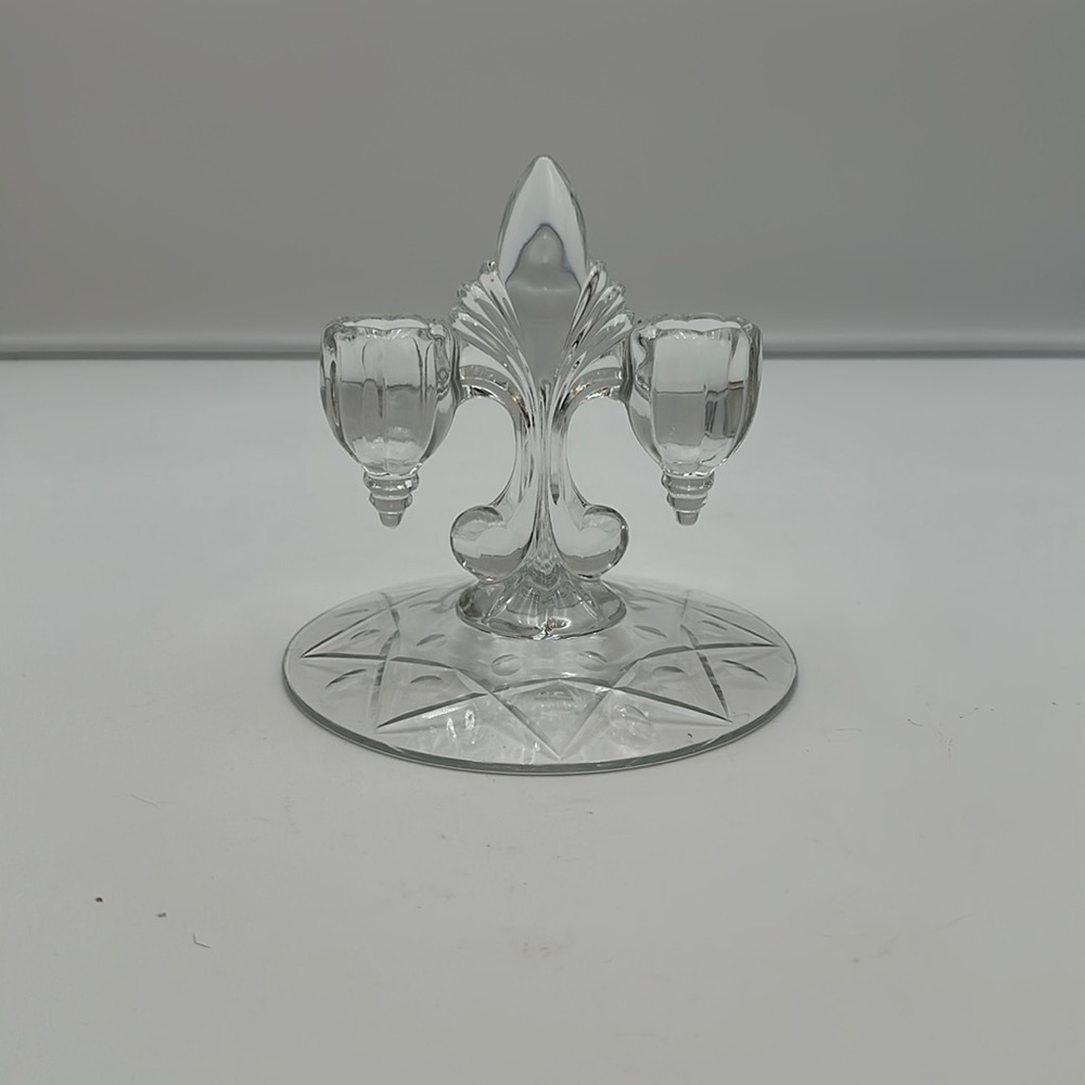 JANICE by NEW MARTINSVILLE DOUBLE LIGHT CANDLESTICK